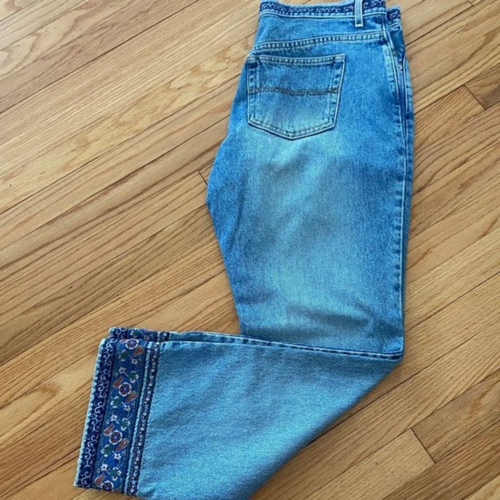 Express Blues, denim embroider Jeans 13/14  NWT